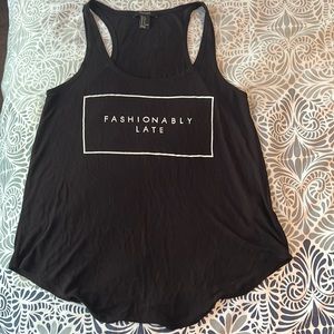 Forever 21 black tank top size small